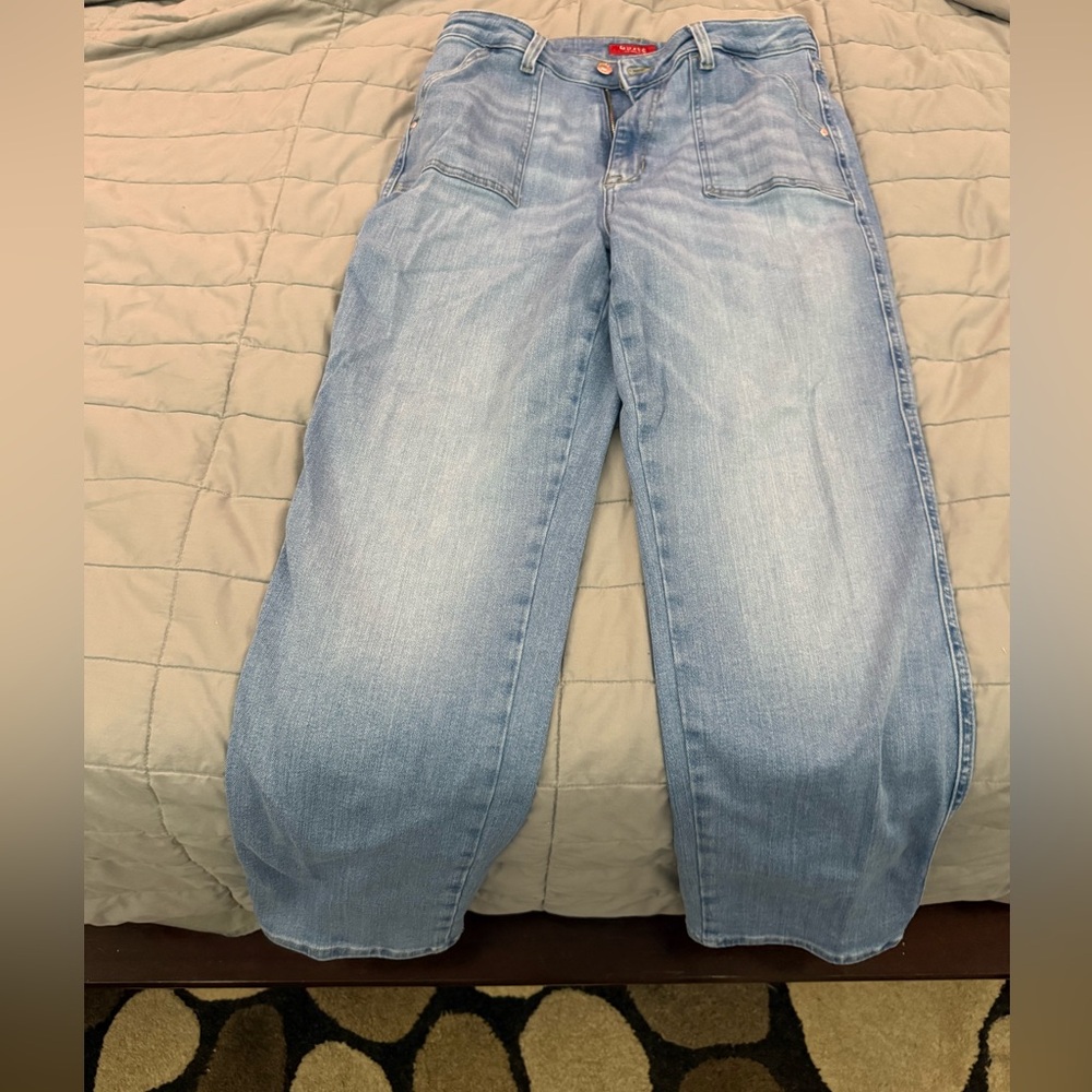 Guess Light Blue Straight Leg Jeans
